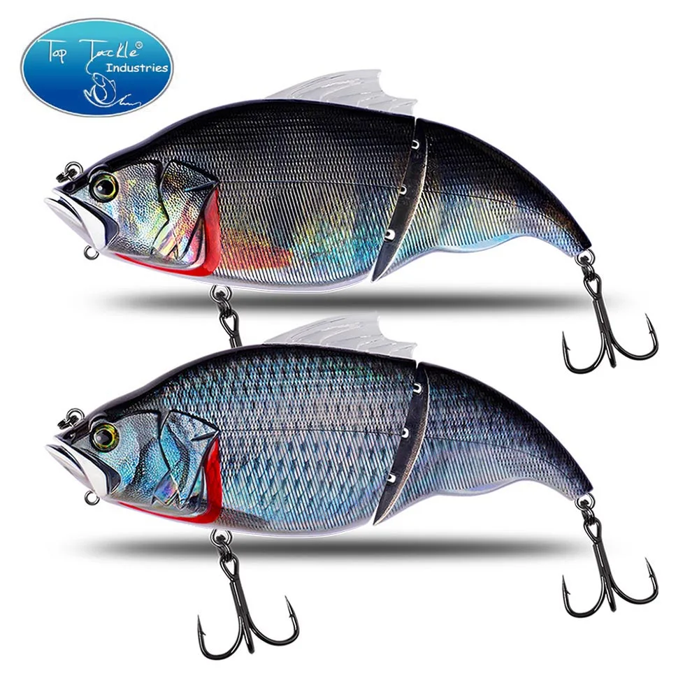 CF Lure 2 SwimBait articulado, Señuelos de Pesca flotantes de 15 colores, 190mm, 135g, Wobbler VIB, cebo grande - imagen 4