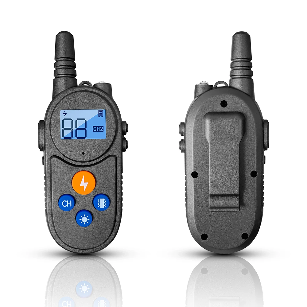 Collar de choque para perro walkie-talkie, Collar de entrenamiento para perros grandes, medianos y pequeños, impermeable, recargable, vibración - imagen 3