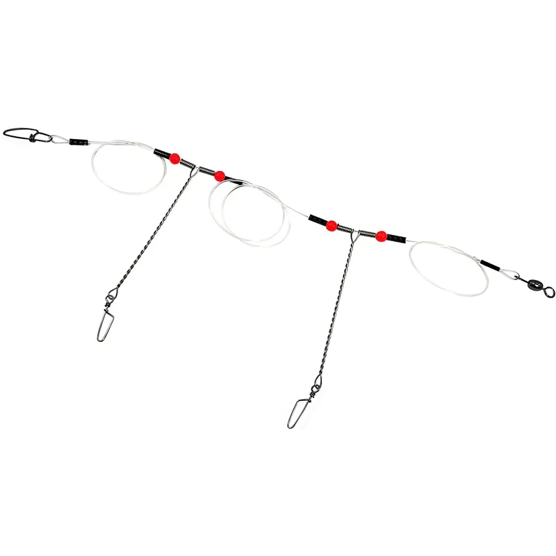 Bajada de pesca nylon con giratorios y mosquetones – 2 brazos - imagen 2