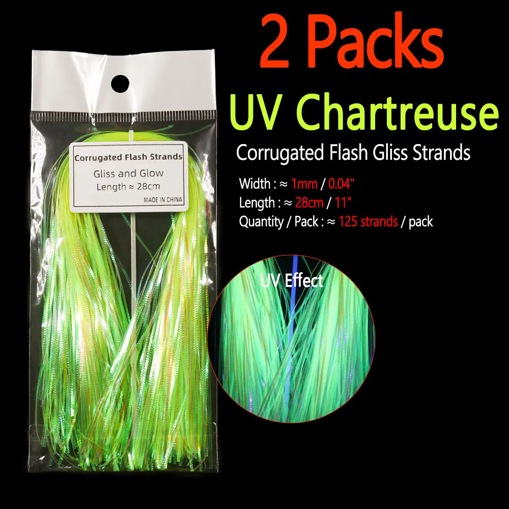 2 Pks UV Chartreuse