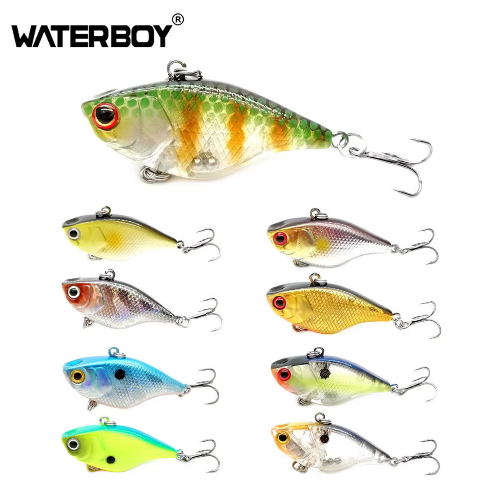 WATERBOY-señuelo de pesca, 1 piezas, 4cm, 4,6g, Mini VIB, Rattlin, cebo duro Vib, Wobbler, Crankbait, Isca, perca Artificial