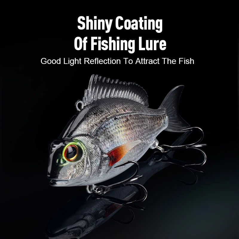 Señuelos de pesca LEYDUN VIB Soft Swimbait 11g 24g 30g diseño realista vibración dinámica hundimiento invierno mar cebos de pesca Wobbler - imagen 5