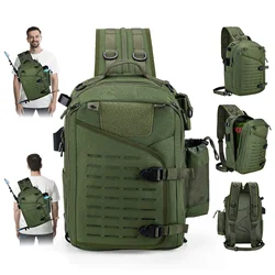Goture Bolsa de pesca Oxford compartimentos múltiples impermeable