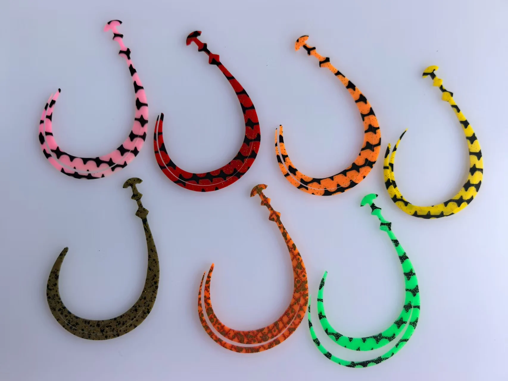 50 Uds faldas de silicona señuelo de pesca falda de goma de seda Buzzbaits Spinner atado Material accesorios de pesca - imagen 2