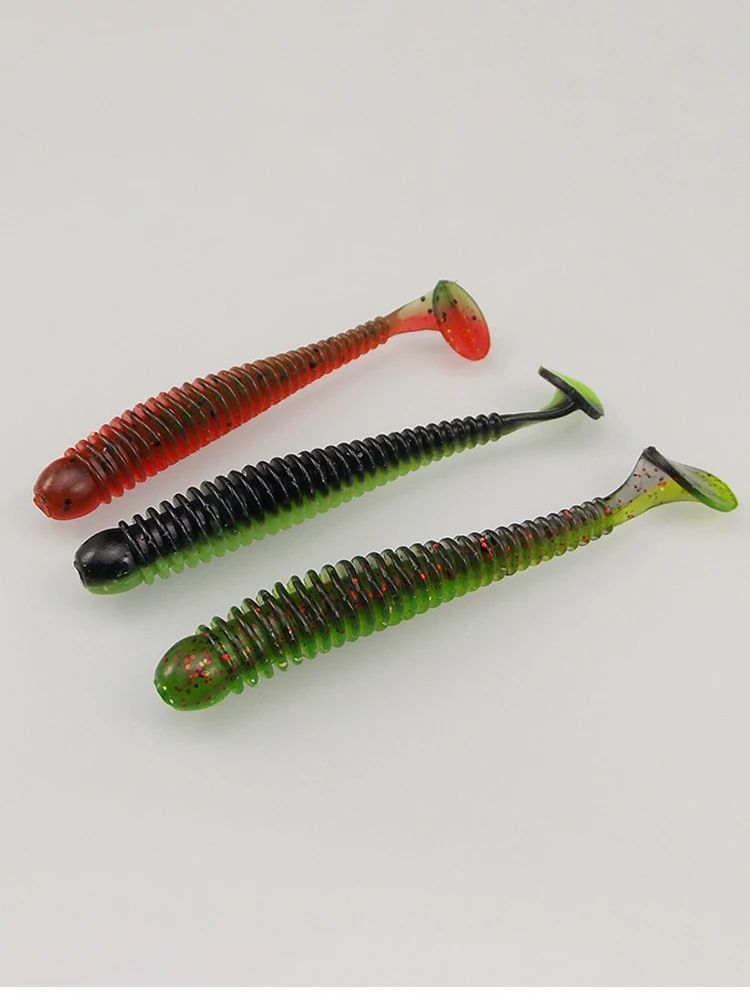 ESFISHING Swing Impact 3in Ring Shad cebos blandos artificiales para todas las sales de pescado Jigging Bass Pesca Señuelos de Pesca - imagen 4