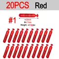 20pcs Size 1 Red