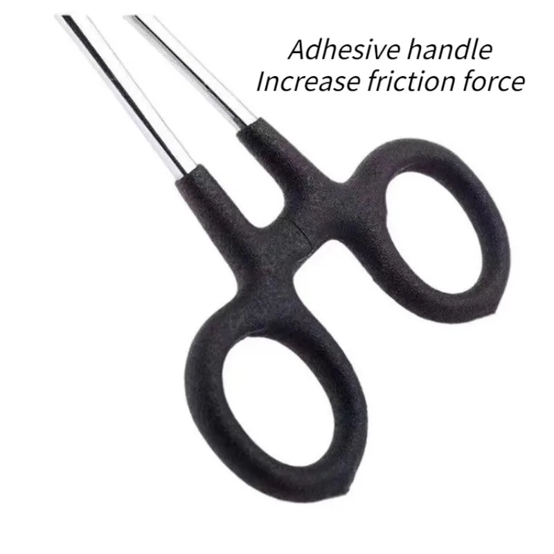 Codo de acero inoxidable con pegamento, pinzas hemostáticas, recogedor de anzuelos, herramienta de pesca, fórceps de pesca, dispositivo de desacoplamiento, suministros para balsa, 1 ud. - imagen 5