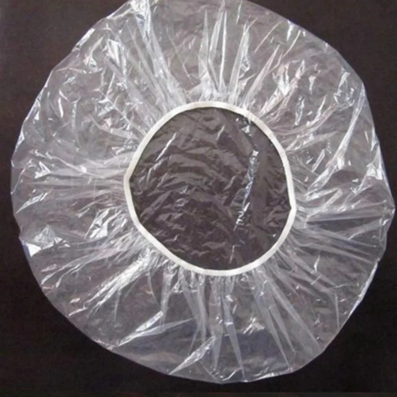 Nuevo 100 Uds elástico impermeable adultos ducha gorro de baño desechables Spa hogar sombrero para el cabello