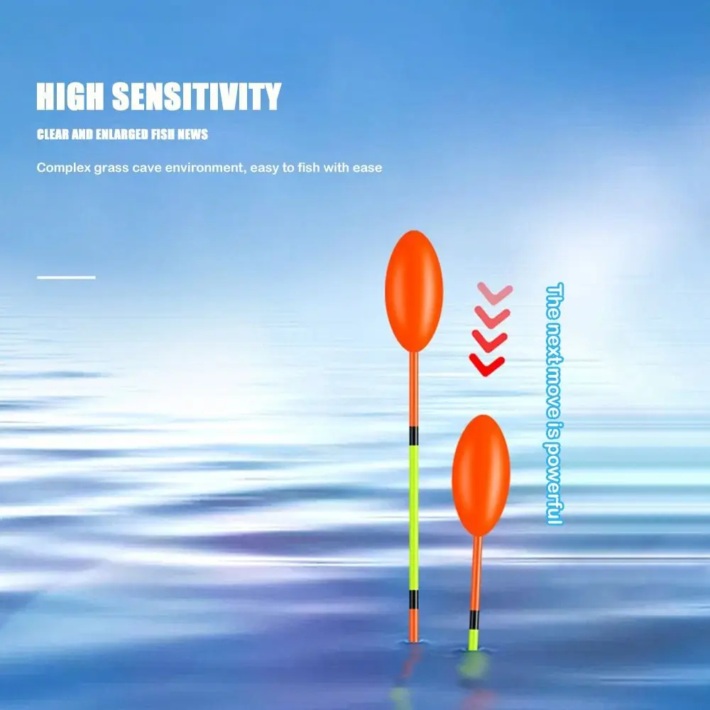 Señuelo de pesca rocosa con indicador, flotador, tubo de deriva antideslizante, flotadores de cola triangular llamativos, Bobbers sensibles y llamativos, 5 uds. - imagen 4