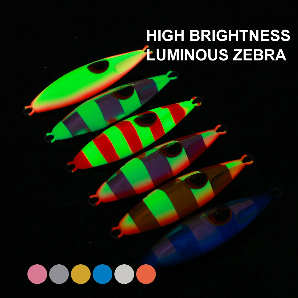 CASTFUN-señuelo de Metal para pesca en agua salada, cebo de fundición a tierra, Jigging, 30g, 40g, 60g, 80g - imagen 3