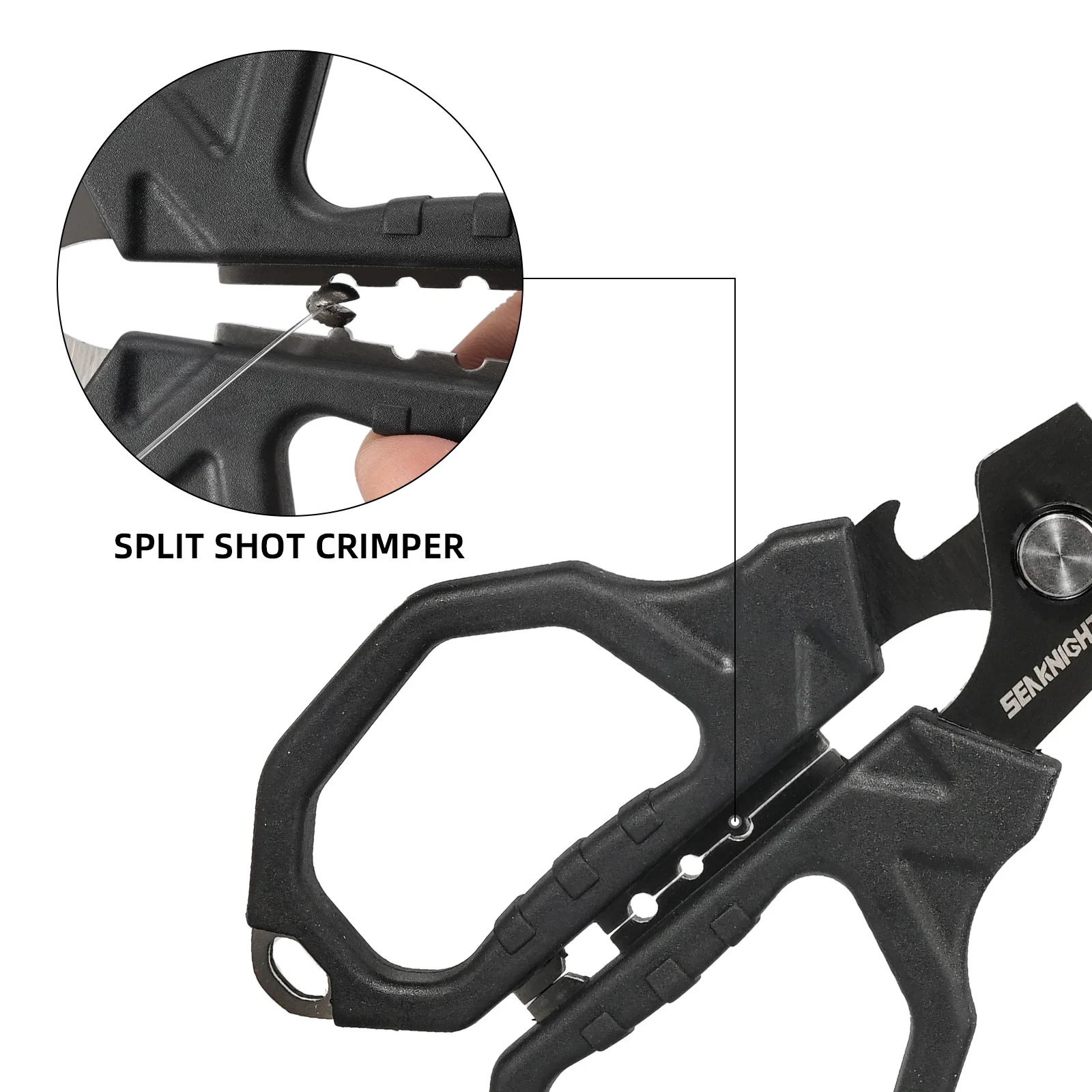 Tijeras de pesca multiusos SeaKnight – Acero 4CR14 para línea PE - imagen 5