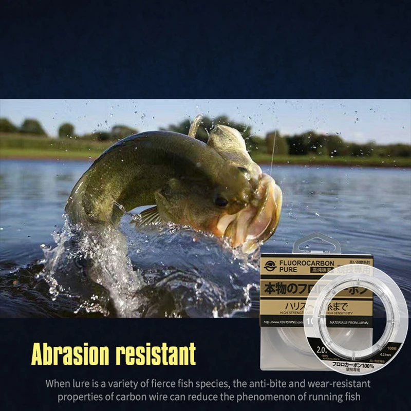 accesorios de pesca pesca accesorios mar accesorios pesca Sedal de Pesca de fluorocarbono, hilo de fibra de carbono importado japonés de 99% M, hilo de hundimiento de monofilamento de 1-25kg, Pesca en el mar, 100 - imagen 3