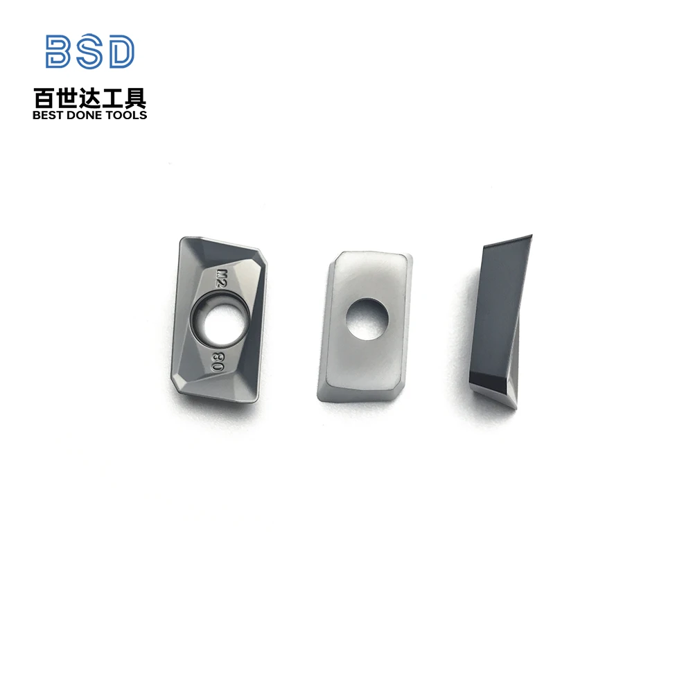 Insertos de fresado de carburo recubiertos CVD | APMT1604PDER-M2 para fresado de hombros con súper acabado | Listo CNC para aluminio y aleación - imagen 4