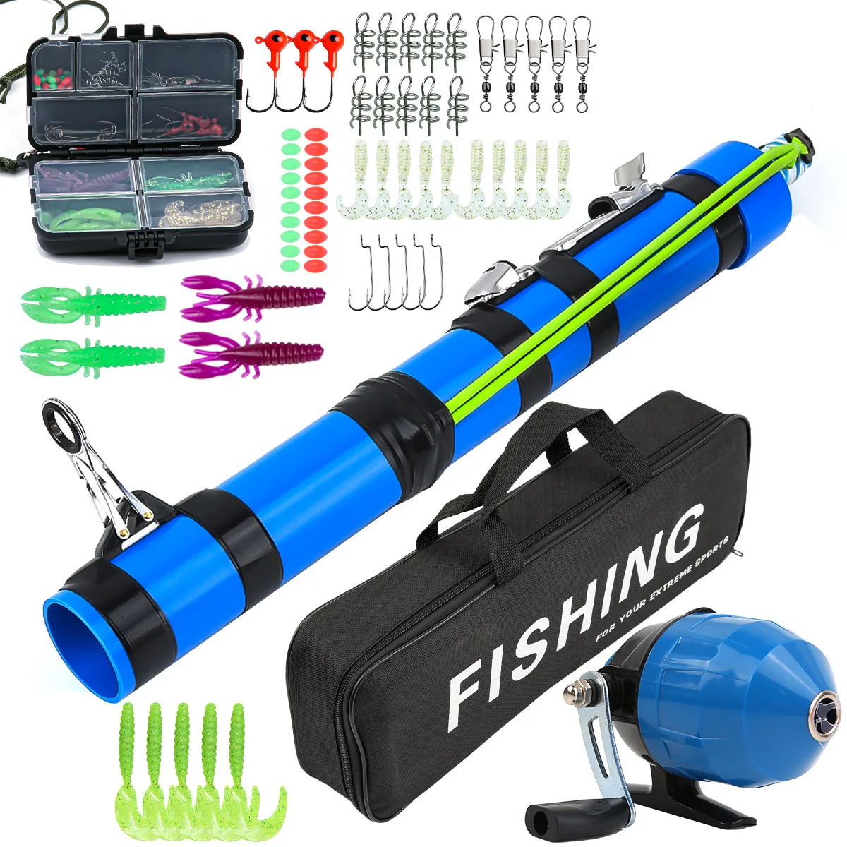 Lanzador de señuelos, herramienta de pesca, catapulta de pesca compacta reutilizable, soporte para caña, equipo de cebo para peces para lubina, trucha, bagre, agua salada - imagen 3