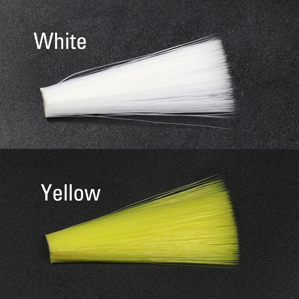 ICERIO paquete de 5 fibras finas de nailon cónico, Material de atado de moscas flotantes para Mayfly Perdigon, colas de Nymph, marrón, naranja, amarillo, negro - imagen 5
