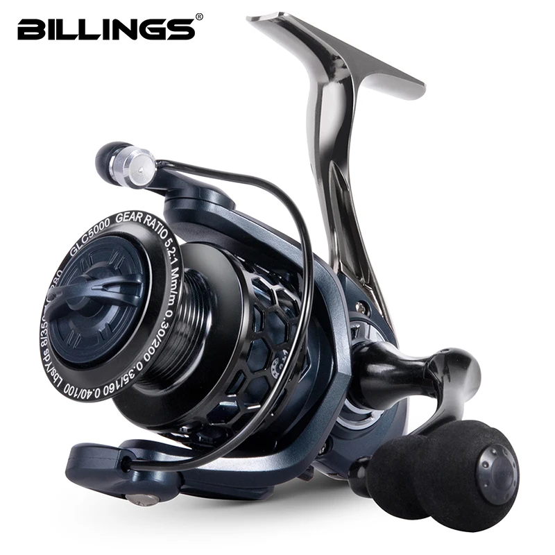 Carrete de pesca BILLINGS 1000-7000 – 12 kg arrastre anti-reverse - imagen 3