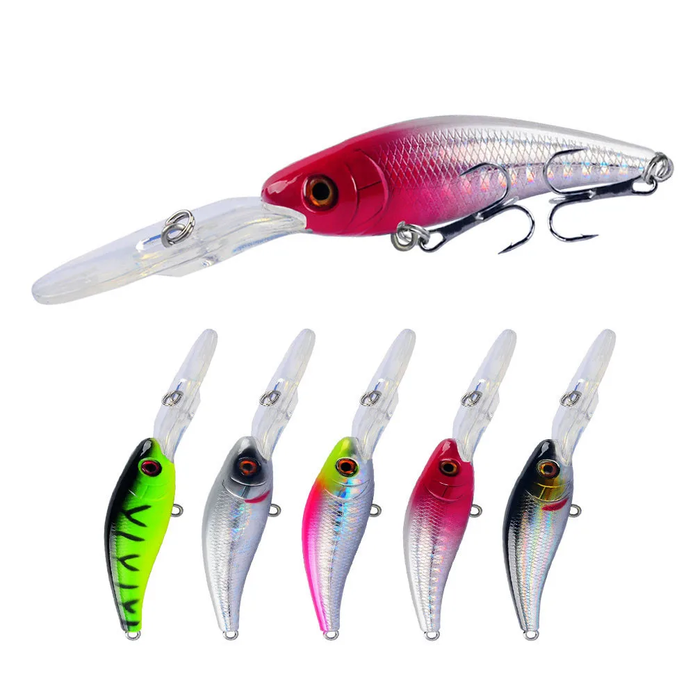 Señuelo de Pesca de pececillos, anzuelos de Pesca de 10CM y 8G, aparejos Wobbler, Crankbait, cebo duro Artificial de Japón, Swimbait, 1 unidad