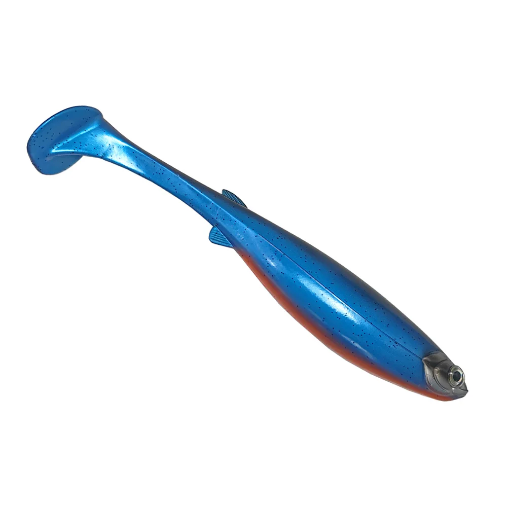 Señuelos de pesca blandos de PVC de 22cm y 66g, cebos artificiales para natación, paleta de cola en T, cebo suave, Swimbait Artificial de agua dulce y salada - imagen 4