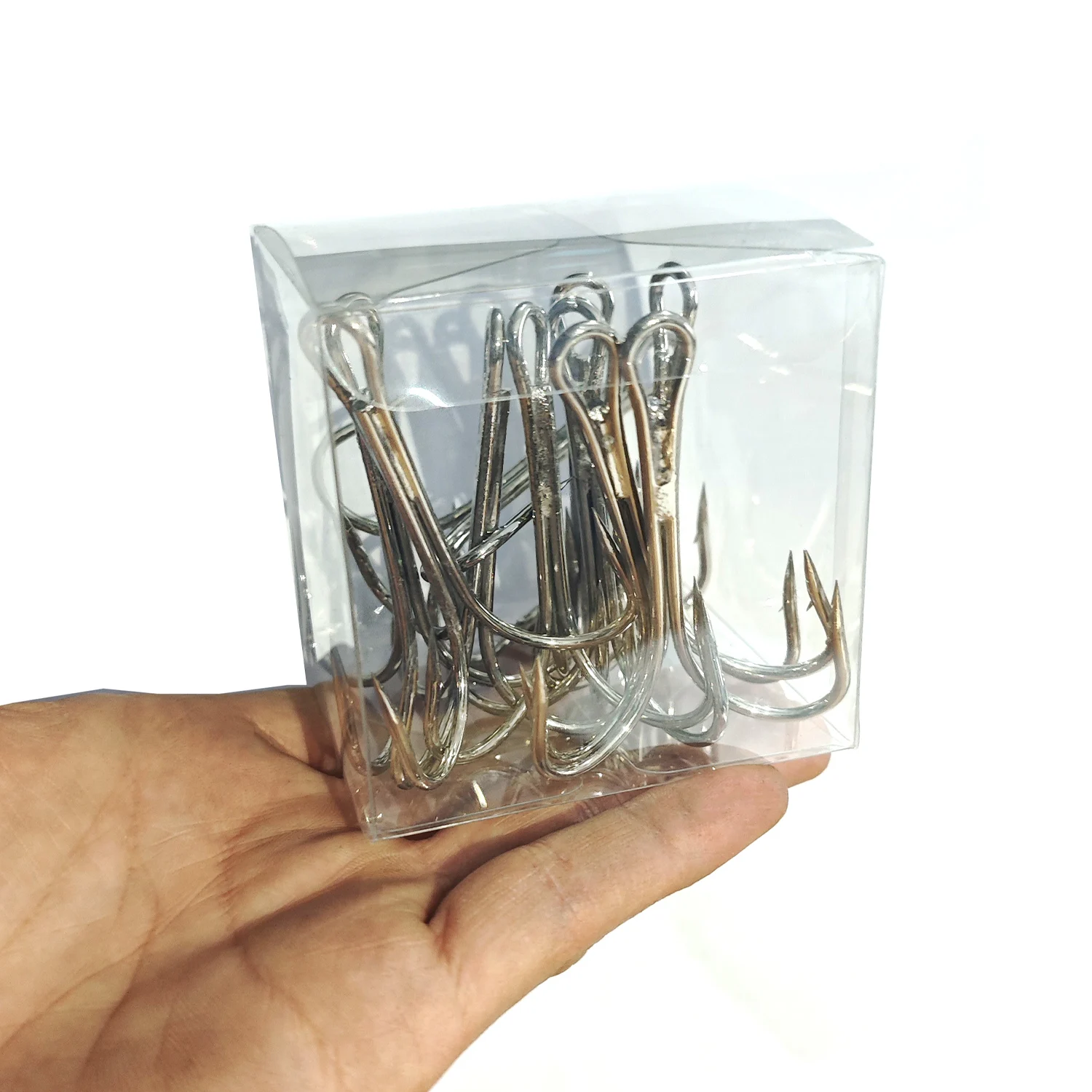 10 unids/caja ganchos agudos enormes 4X fuertes 6/0 # -10/0 #   Anzuelo con púas afiladas, aparejos de anclaje de acero al carbono, ángulo curvo redondo para peces grandes - imagen 5