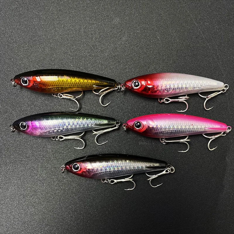 Señuelo de Pesca de 5 piezas Testar, cebo duro de 80mm y 12g, lápiz de hundimiento de fundición larga, Wobblers artificiales para Lucio, trucha, lubina, aparejos de Pesca - imagen 4