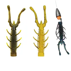THKFISH Swimbait Camarón Blando – Ned Rig flotante para agua salada