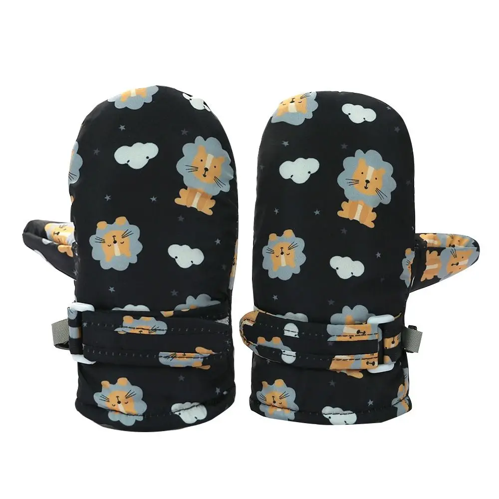 Guantes de esquí gruesos para niños, manoplas deportivas antideslizantes a prueba de viento, Snowboard, guantes cálidos de invierno para ciclismo para niños - imagen 3