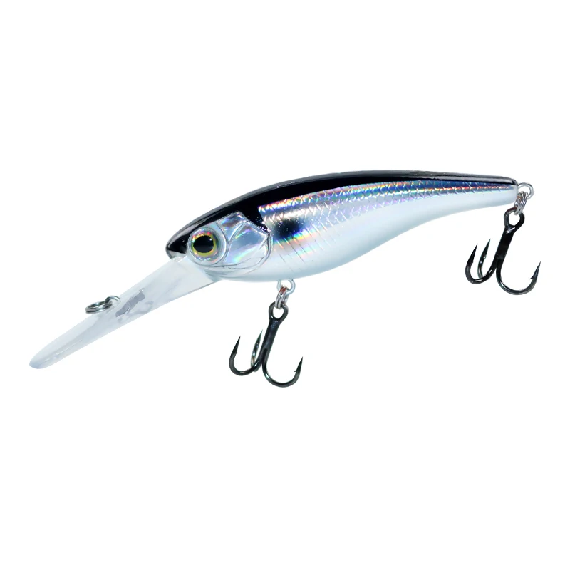 MUKUN-señuelo de pesca de pececillos, cebo duro de fundición larga para perca de Lucio, Chub, Jerkbait, 60mm/6g, 70mm/10g, máximo 4m - imagen 5