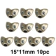 15mm 11mm10pc bronze
