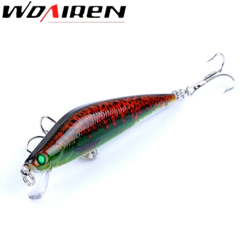 Juego de Señuelos de Pesca con manivela, 4 Uds., 8cm, 8g, señuelo duro pintado en 3D, Crankbait, Kit de cebo de Pesca Artificial, aparejos de Pesca Wobblers