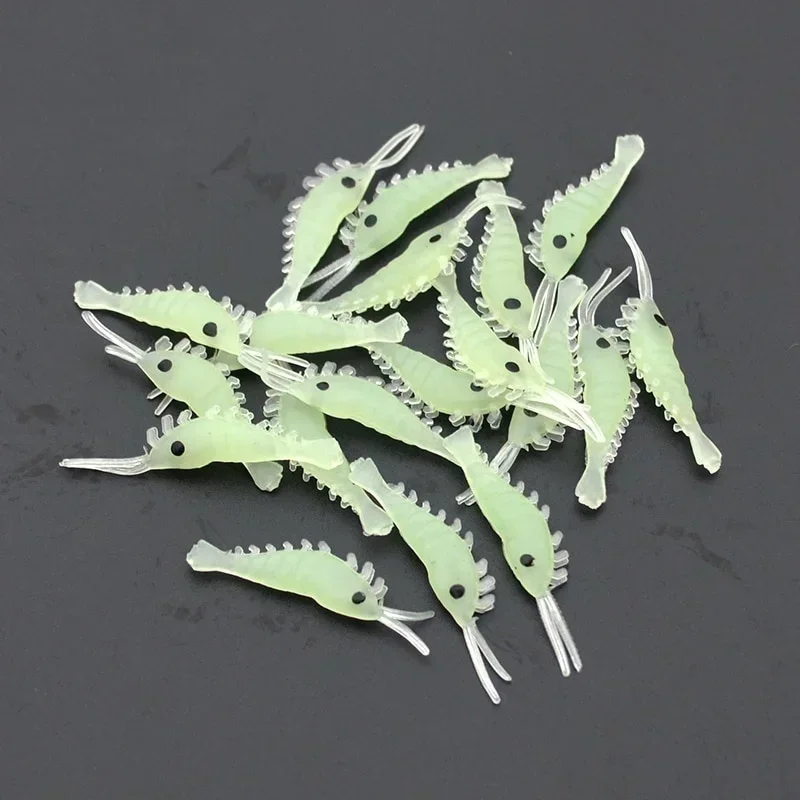 Delysia King 60 piezas de cebo luminoso suave para camarones - imagen 2