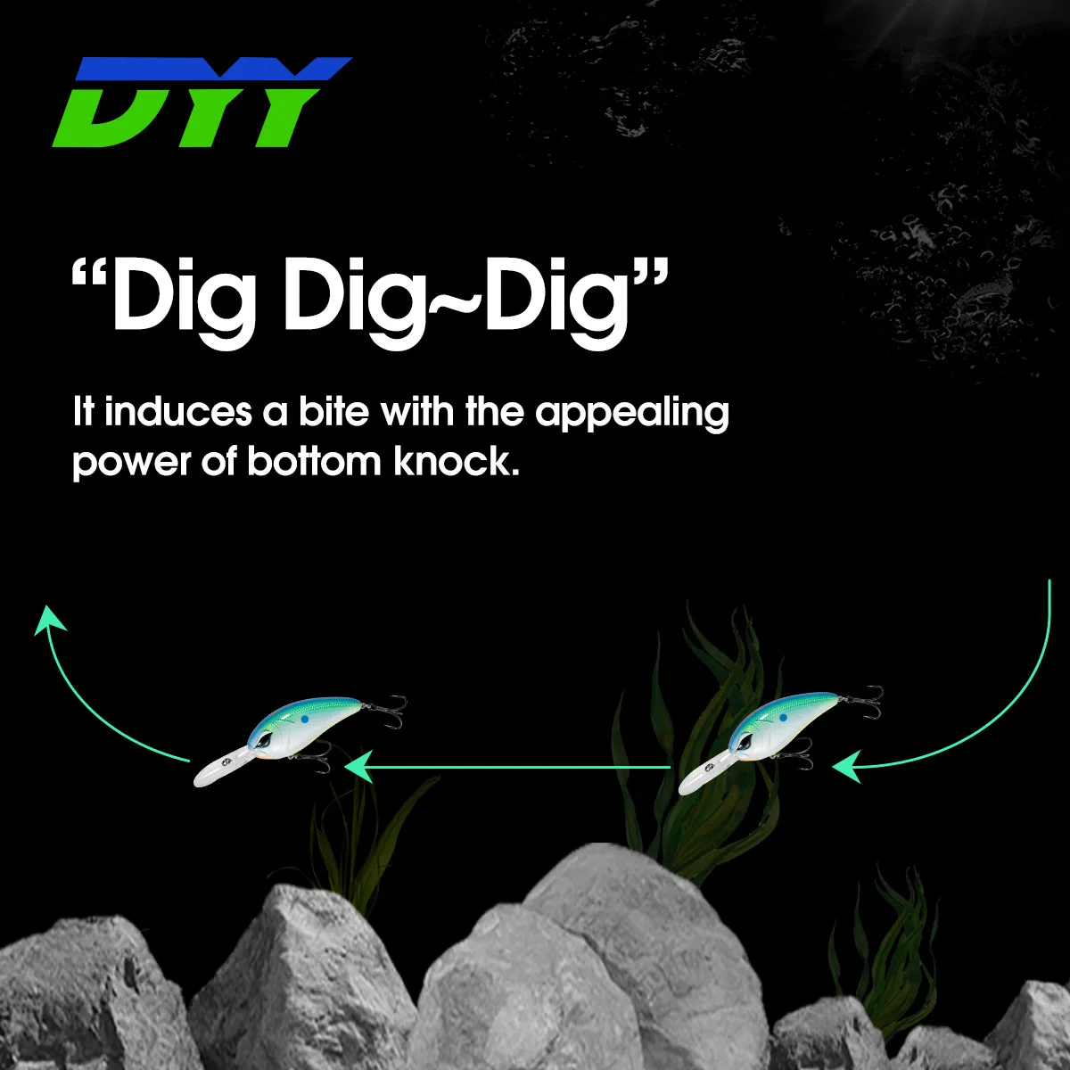 DYY-crankbaits de buceo profundo, 8cm, 30,5g, Wobbler flotante lento, pececillo, cebo duro Artificial de alta calidad para lubina, Señuelos de Pesca - imagen 5