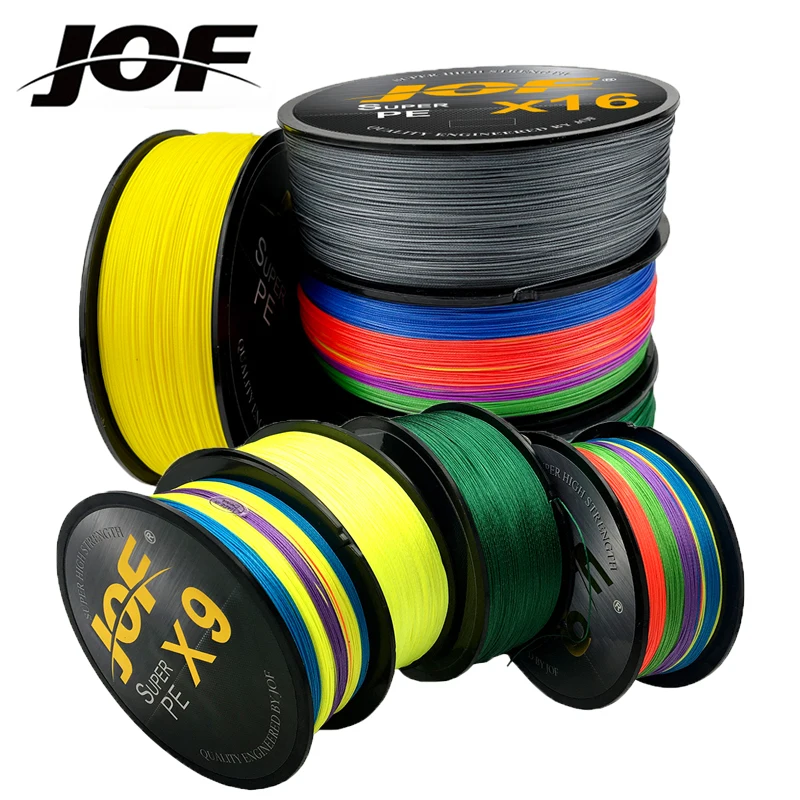 Línea de Pesca con mosca para carpa, multifilamento de 9/16 hebras, alambre principal trenzado de PE liso, cordón tejido para Baitcasting de agua salada, 20 ~ 100B, 500M