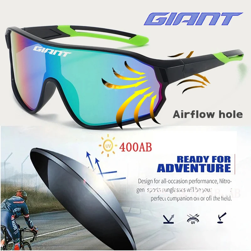 Giantes gafas de ciclismo de larga distancia UV400 lentes antiniebla REVO claridad HD certificado CE/ANSI diseño de ojo de gato MTB/bicicleta de carretera - imagen 3