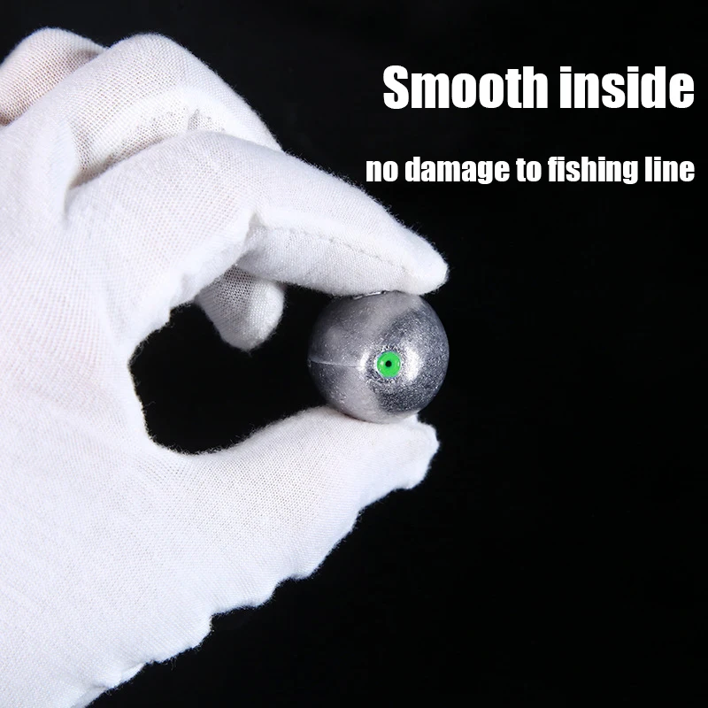 Plomos de plomo en forma de oliva, Conector de gancho de peso de plomo hueco, cabeza de plantilla, cebo de hundimiento, accesorios de aparejos de pesca, 15-120g - imagen 5