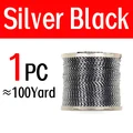 1 spool silver black