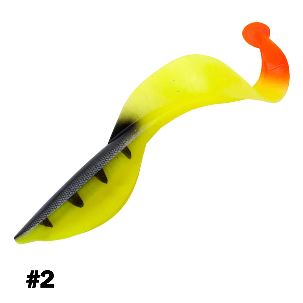 Señuelo de Pesca grande, cebos blandos, Grub de dragón, 15cm, 38g, cola de silicona, meruela, Lucio, Pesca Isca, carpa Artificial, cebo para sábalo - imagen 2