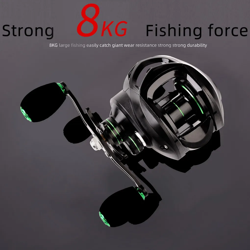 Carrete de pesca Crixus ArmorX Baitcasting 9 + 1 rodamientos de bolas 7,2: 1 alta relación de engranaje 8kg arrastre marco de aluminio rueda de pesca - imagen 5