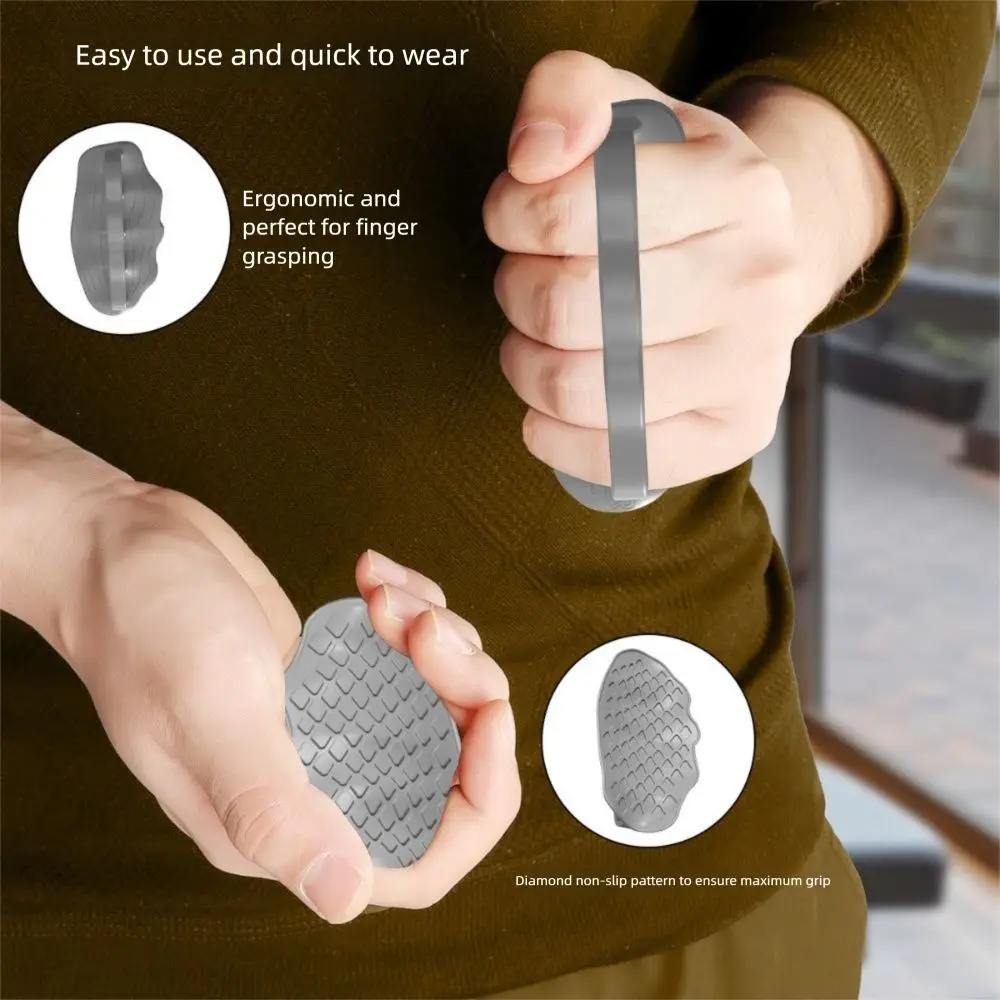 Nuevo fortalecedor de agarre antideslizante, cómodo y transpirable, entrenador de dedos sin sudor, pinza de mano portátil sin dedos para hombres y mujeres
