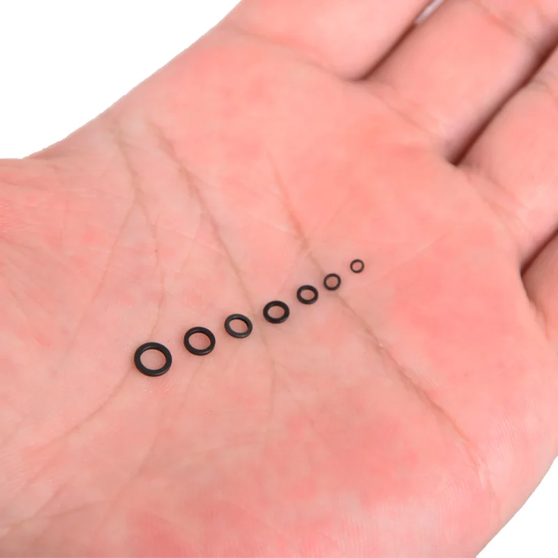 OUZEY 100 Uds pesca de carpa conector redondo anillo de aparejo de acero inoxidable cambio rápido negro mate O anillos accesorios de aparejos de pesca - imagen 5