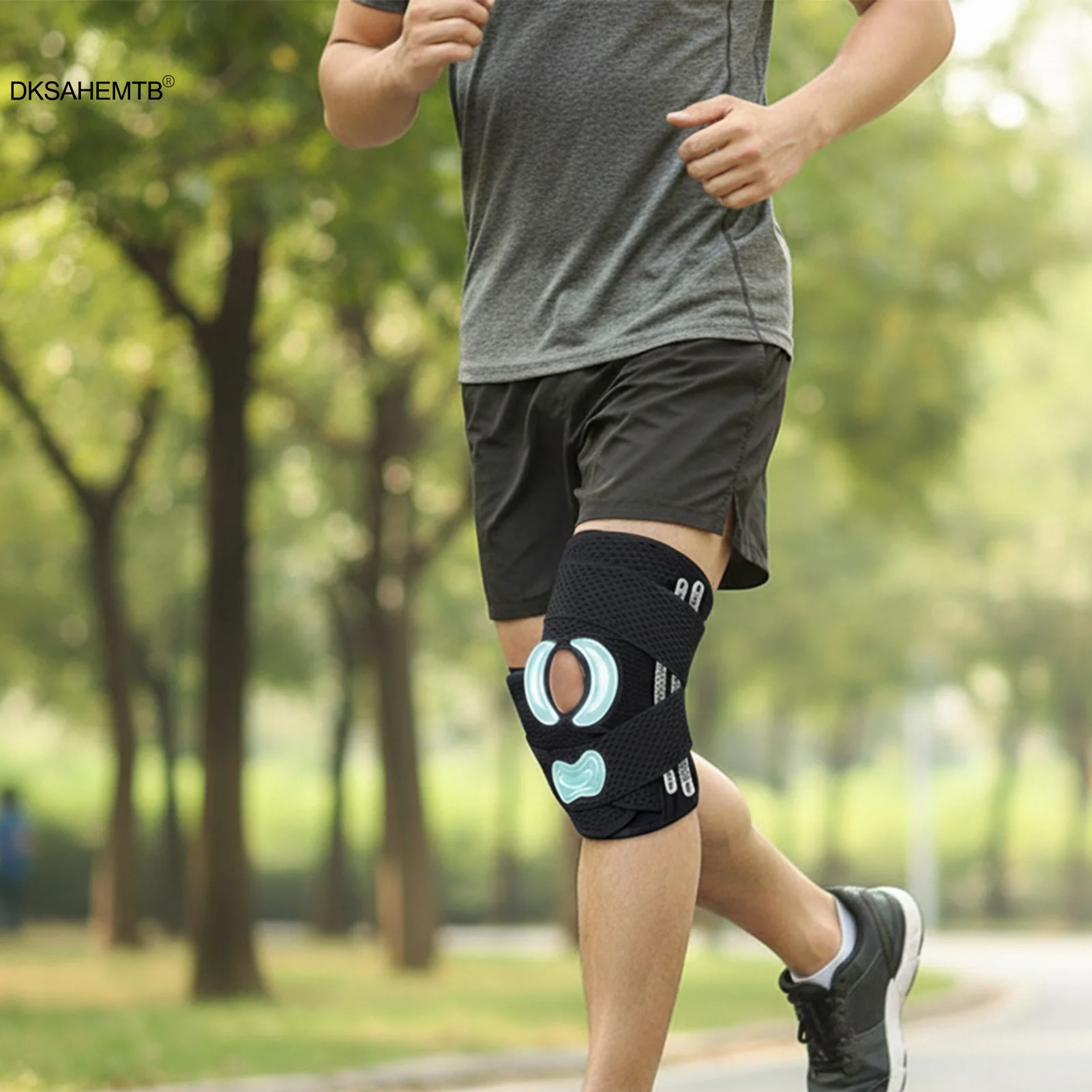 Rodillera deportiva, rodilleras profesionales de menisco para ciclismo, juego de pelota para correr, correa de compresión para Fitness, herramientas protectoras de codo