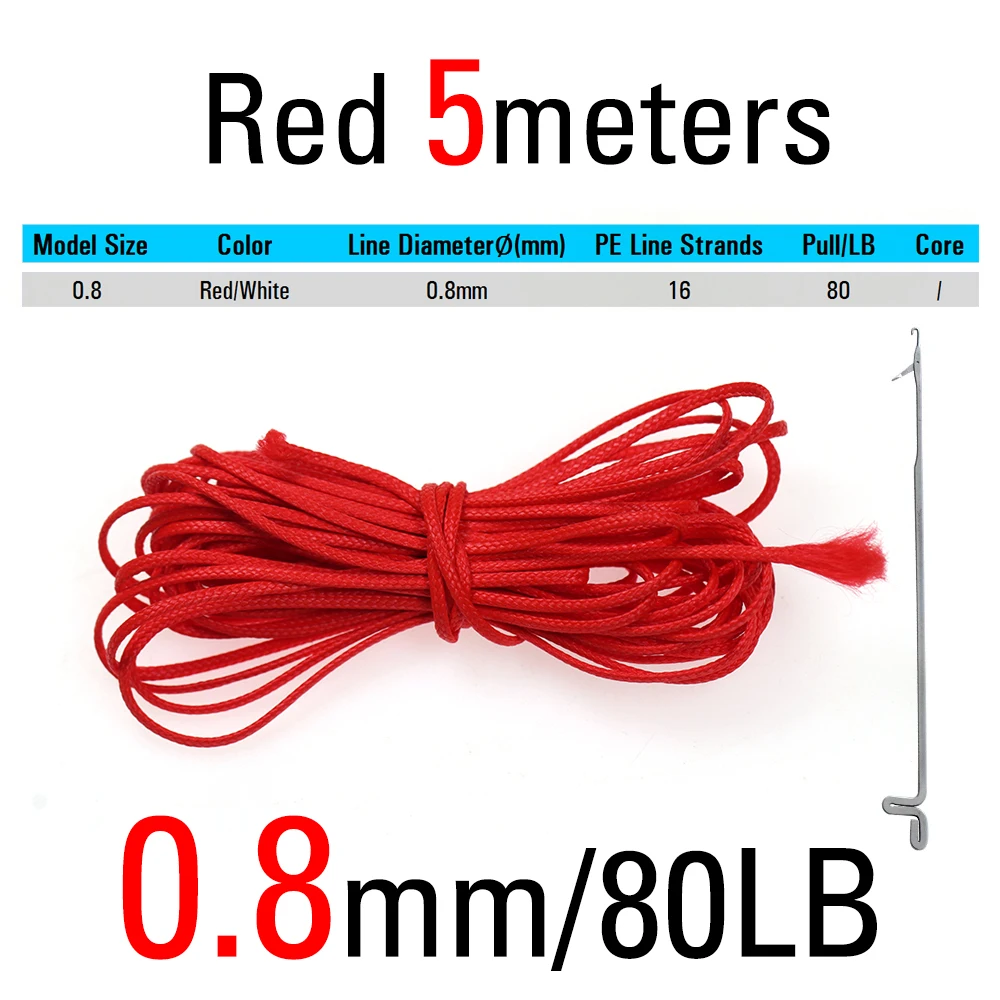 Red 0.8mm 5m