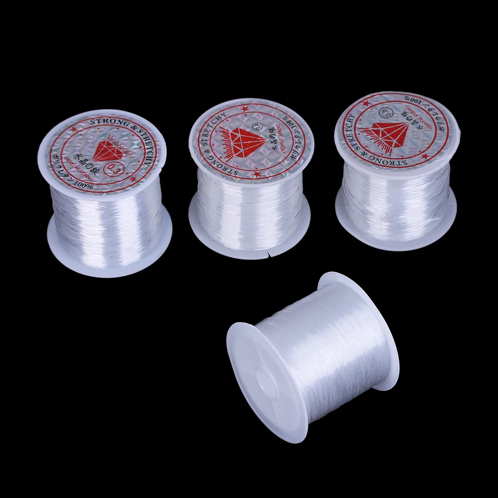 Sedal de pesca de cristal superfuerte, hilo elástico trenzado de nailon PE, monofilamento Invisible, cebo, herramientas de alambre para pesca, 0,2mm-0,6mm - imagen 2