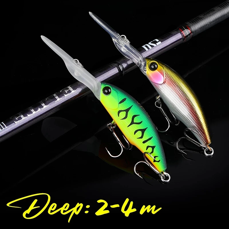 TSURINOYA 57sp Minnow Wobblers Pike señuelo de pesca cebo Artificial duro Swimbait 57mm 8,2g Crankbaits Señuelos de Pesca Profesionales - imagen 4