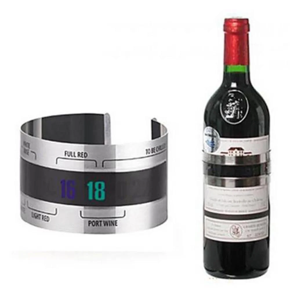 Termómetro de cuello de vino, herramienta para bebidas, termómetro inteligente para botella de vino, Clip de pantalla Lcd para champán y cerveza - imagen 2