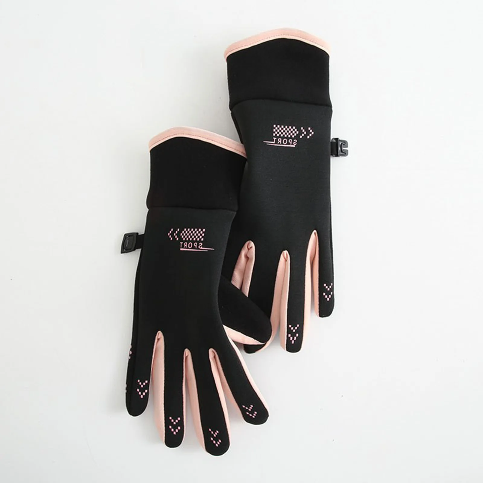 Guantes de pesca para mujer, manoplas a prueba de viento para invierno y otoño, para exteriores, ciclismo, Camping, viajes, esquí, guantes de terciopelo con pantalla táctil, 1 par - imagen 5