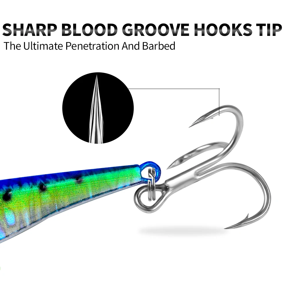 Proberos 1 Ud. Señuelos de pesca jigging de hundimiento rápido 10g-40g cebo de metal distancia remota emulación de fundición cebos de pesca artificiales - imagen 5