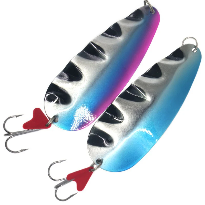 Señuelo de cuchara de pesca, señuelo de pesca duro, Wobblers artificiales, 11,8 cm, 42g, cuchara para trucha, cebo, Lucio con anzuelo triple