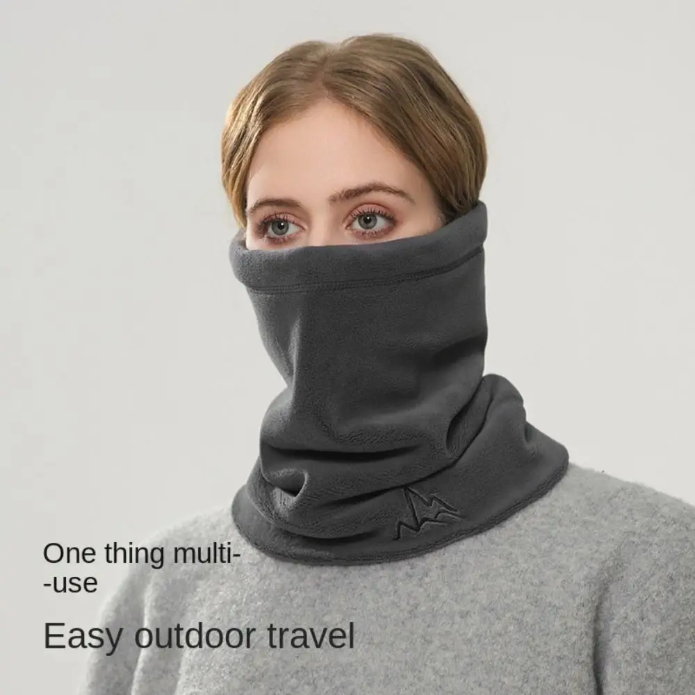 Bandana térmica a prueba de frío, cubierta para la cara, cubierta para la oreja, pañuelo para el cuello, cubierta de media cara, calentador de cuello, bufanda de tubo de lana Polar para exteriores - imagen 2
