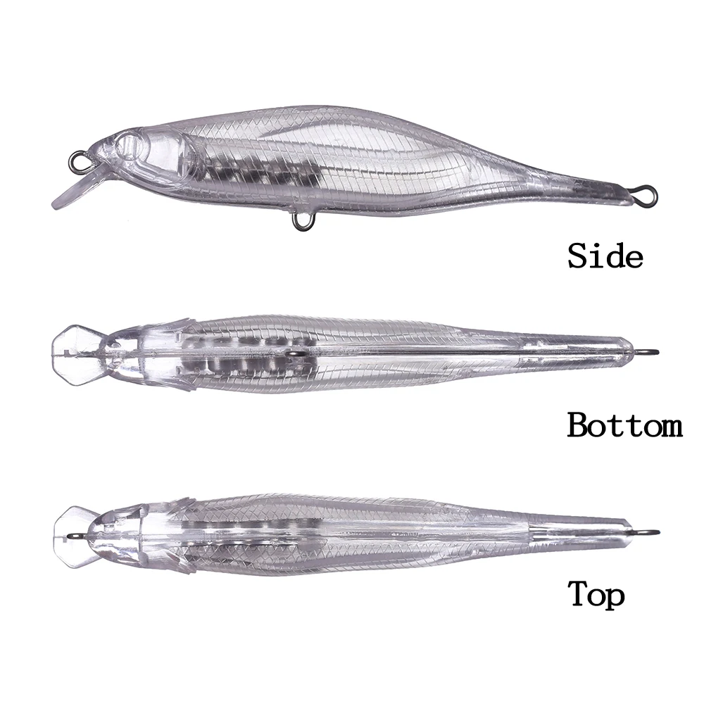 Chan'sHuang-Cebo en blanco sin pintar de 20 piezas, 10,5 cm, 10,3g, largo, alambre para pececillos, resiste el cuerpo, señuelo de pesca de mayor tensión - imagen 3