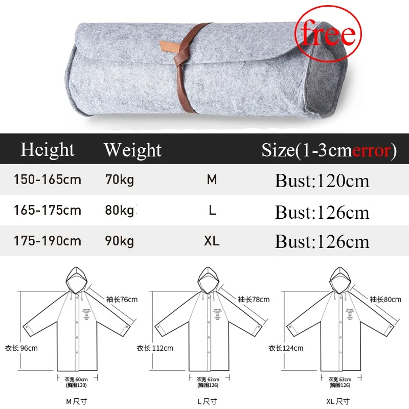 Chubasquero para parejas, chubasquero de moda para parejas, impermeable EVA para hombres y mujeres, accesorios transparentes para montañismo y pesca - imagen 4